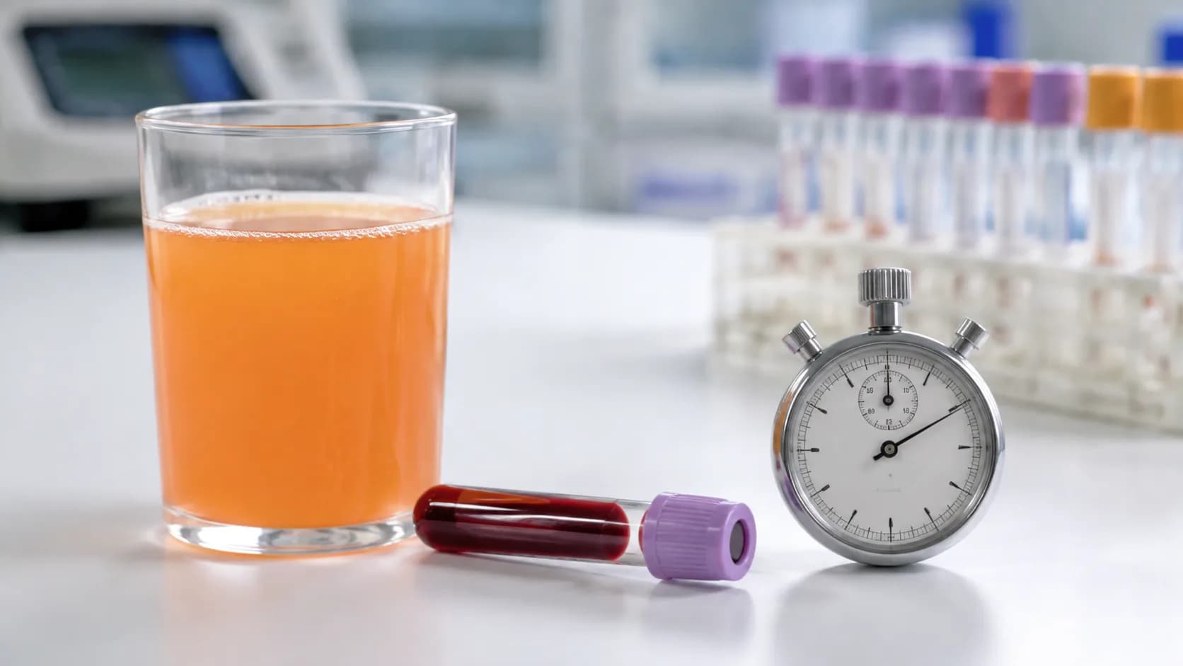 Grafika przedstawiająca temat artykułu: Doustny test tolerancji glukozy – na czym polega i jak interpretować wynik?