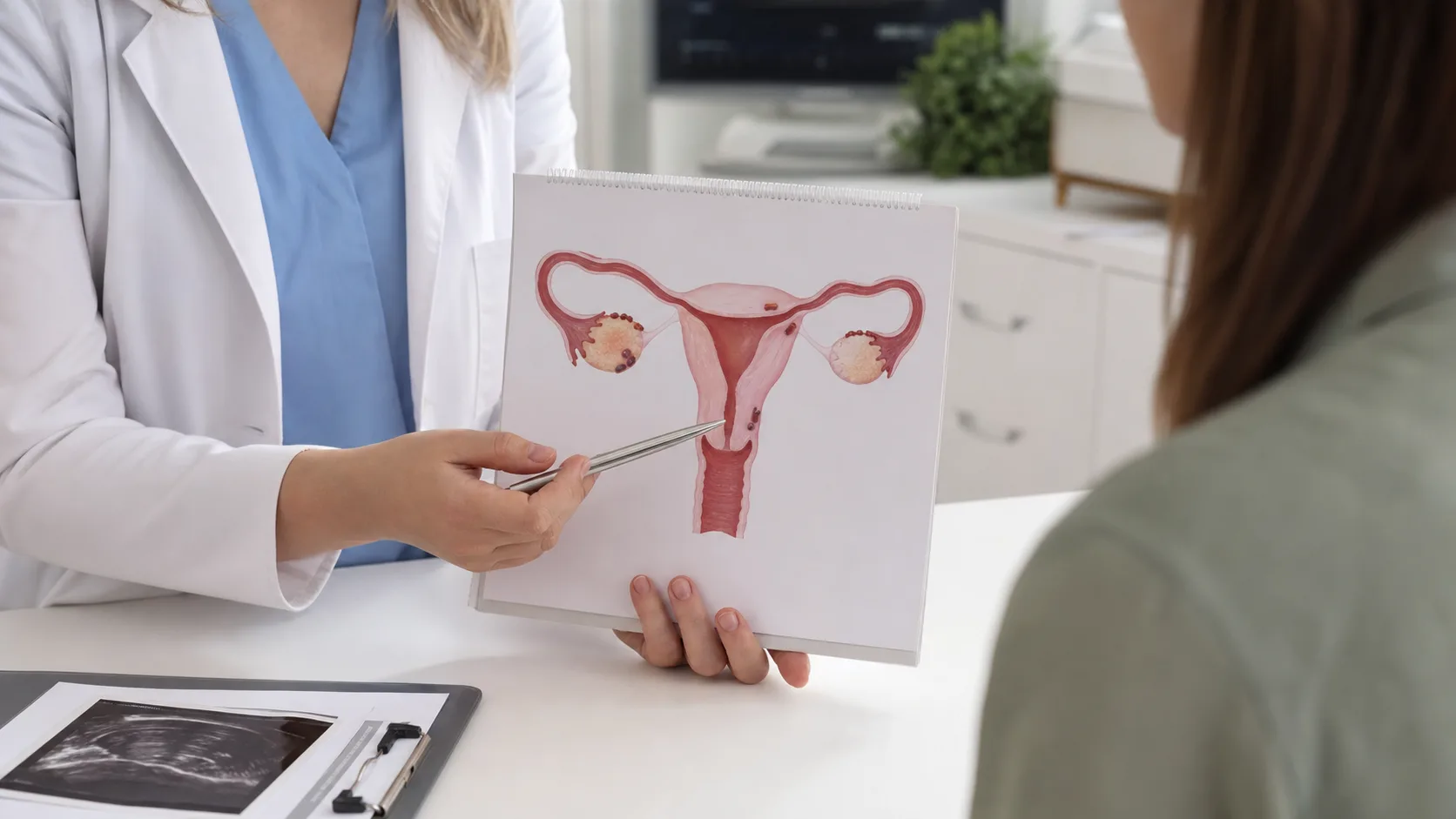 Lekarka omawia z pacjentką przewlekły ból i diagnostykę endometriozy