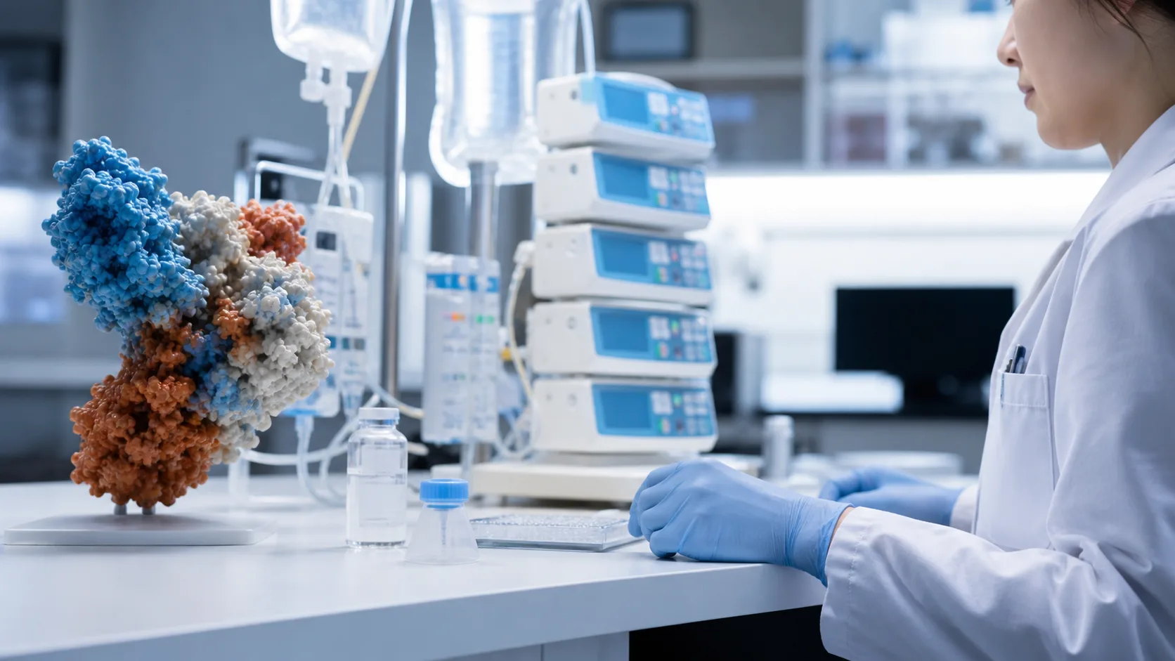 Grafika przedstawiająca temat artykułu: Leki biologiczne – czym są i kiedy stosuje się leczenie biologiczne?