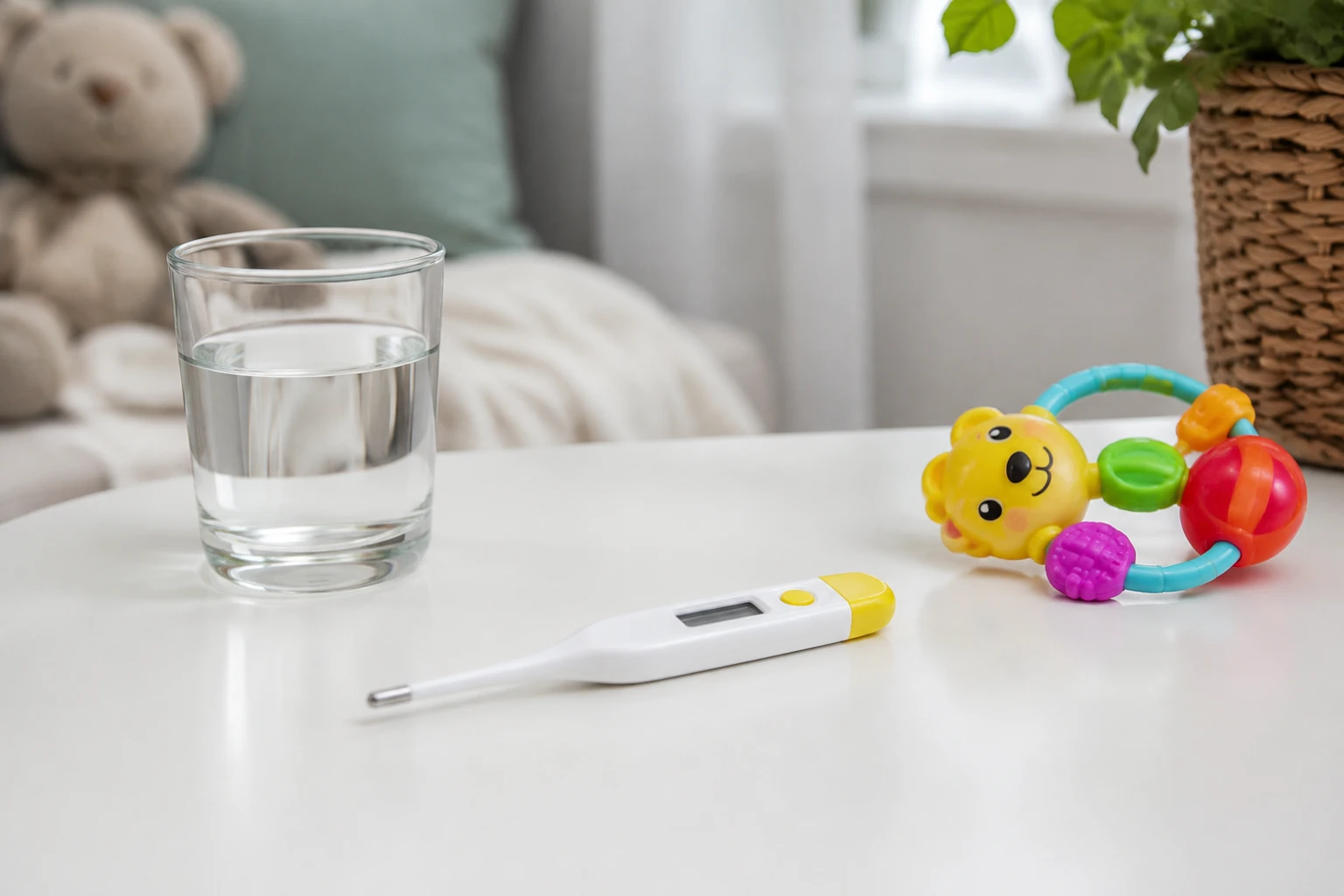 Dziecko podczas konsultacji pediatrycznej online