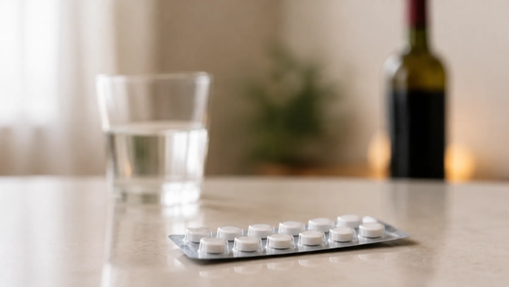 Grafika przedstawiająca temat artykułu: Tabletki antykoncepcyjne a alkohol – wpływ na skuteczność i bezpieczeństwo