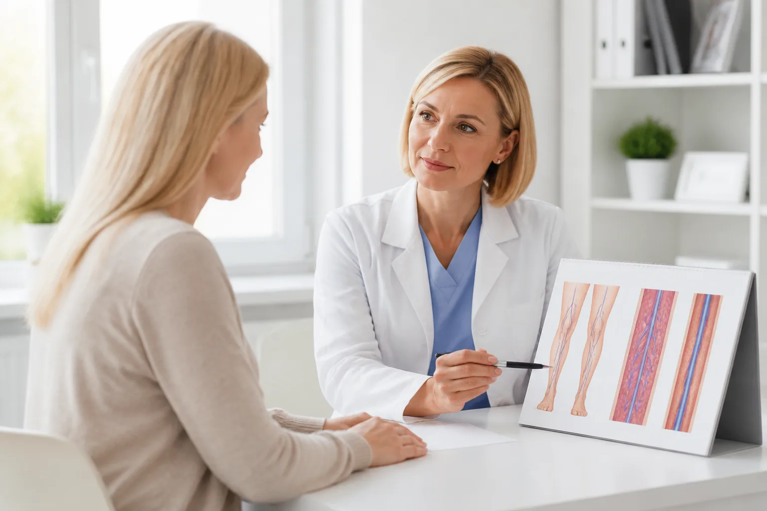 Ilustracja medyczna do artykułu: Żylaki sromu – przyczyny, objawy, diagnostyka i leczenie